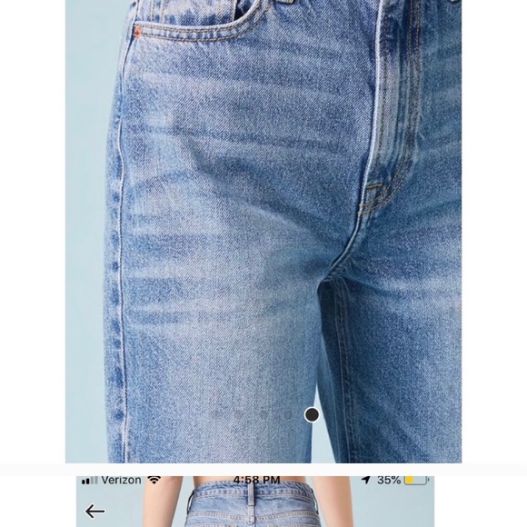 High rise wide leg crop jeans Size 24 - Picture 5 of 10